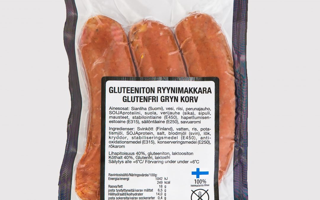 Gluteeniton ryynimakkara 300g