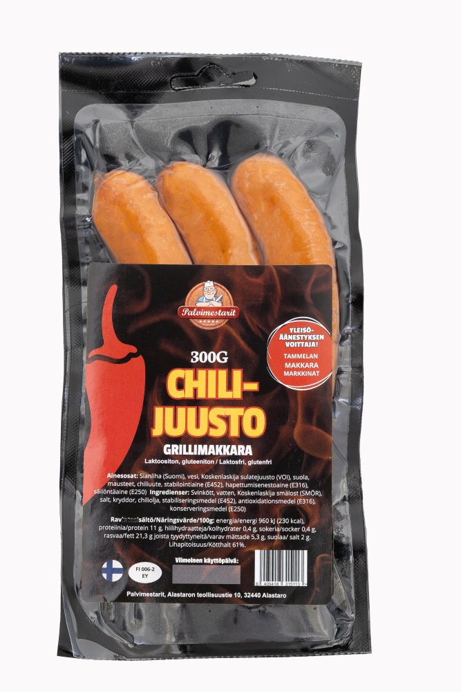 Chili-juusto Grillimakkara 300g :